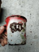 Антуражний казанок та кружка. Побиті усколками. З позицій РІА ПСВ.