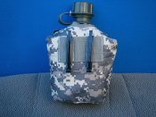Фляга армейская "US Army bottle" 1л пластиковая, в чехле камуфляж.