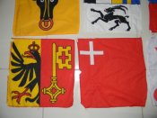 прапри,герби міст Швейцарії. розм.30 см. Х 31см.100 % котон.б/в.