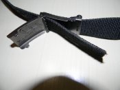 ремінь поясний текстильний чорного кольору. 90см.