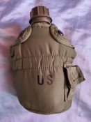 Армия USA. Фляга на 1 QT (кварт) olive +2 термочехла олива и вудланд. Все оригинал.