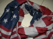 шарф,накидка в стилі прапора USA .  72...