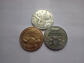 3 настольных медалей Азовских походов .