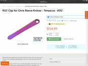 Клипса RGT на нож Chris Reeve