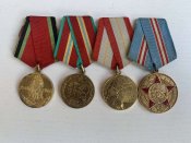Медалі 70-60-50 років збройним силам .20 років перемоги ВВВ.