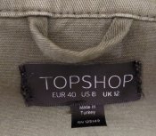 Походная куртка Topshop, милитари, хаки, размер 44 - 46, Турция