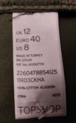 Походная куртка Topshop, милитари, хаки, размер 44 - 46, Турция