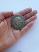Медаль 4 танковая дивизия Солдат в шлеме 1941-1942 год Германия Третий Рейх Копия
