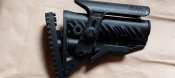 Приклад FAB Defense GLR16-S Sniper с регулированной щекой для AR15/M16. Цвет - чорный