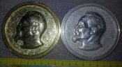 50 лет органов госбезопасности СССР Львов 1967г.  настольная медаль пара