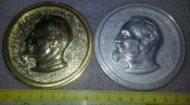 50 лет органов госбезопасности СССР Львов 1967г.  настольная медаль пара