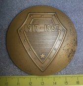 настольная медаль 50 лет ВЧК-КГБ СССР