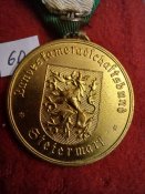 Медаль позолоченная