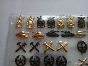 Эмблемы по родам войск советской армии .