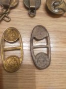 Фурнитура для  вахтенного ремня и подвесов для кортика ВМФ СССР.