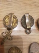 Фурнитура для  вахтенного ремня и подвесов для кортика ВМФ СССР.
