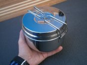 Набір посуду похідний з нержавіючої сталі, 3 предмета. MFH CZ 33361.