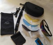 Тактические очки oakley с 5ти сменными линзами и поляризацией