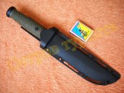 Нож охотничий туристический  Columbia 2148B с  пластиковым чехлом олива 30см