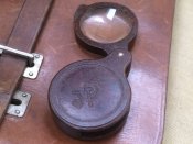 Большая лупа РККА 2,5х бакелит в командирскую сумку