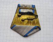 Колодка из латуни, однослойная с лентой к медали - За отвагу.