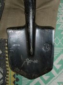 Лопатка МПЛ - клеймо 1989г, ОТК. Малая пехотная лопата с чехлом (лот №23/2)