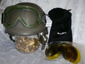 Защитаня маска-очки со сменными линзами и чехлом Bolle Defender (Франция)