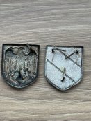 Щитки с тропического пробкового шлема, Вермахт