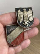 Щитки с тропического пробкового шлема, Вермахт