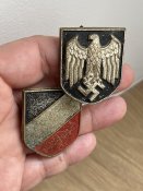 Щитки с тропического пробкового шлема, Вермахт