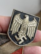 Щитки с тропического пробкового шлема, Вермахт