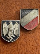 Щитки с тропического пробкового шлема, Вермахт