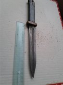 Нож окопник, переделан со штык ножа
