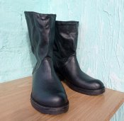 Сапоги кожаные, р. 40(стелька 26-26,5 см)