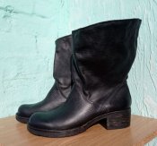 Сапоги кожаные, р. 40(стелька 26-26,5 см)