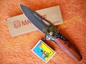 Нож складной Mastiff DA163 флиппер инерционный дерево клипса 20см