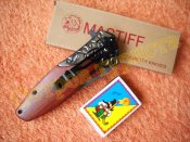 Нож складной Mastiff DA163 флиппер инерционный дерево клипса 20см