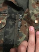 Китель Бундесвера, Flecktarn, GR 6 - замеры в описании