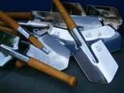 Лопата мала піхотна МПЛ - 50 "Люкс" нержавіюча сталь, репліка Україна.