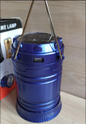Фонарь кемпинговый с аккумулятором и солнечной панелью функция Power bank (1 шт.)