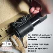 Держатель фонарика на шлем каску м-лок mlok m-lock mlock баллистический