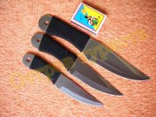 Комплект метательных ножей Сталь 3 шт с чехлом