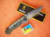 Складной тактический нож Browning DA166 Хаки стеклобой стропорез 23.5 см