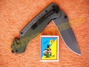 Складной тактический нож Browning DA166 Хаки стеклобой стропорез 23.5 см