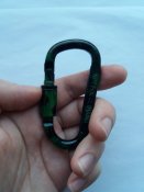 Карабин из алюминия D-Ring, брелок цвет камуфляжный