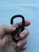 Карабин из алюминия D-Ring, брелок цвет камуфляжный