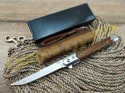Нож стилет складной Флиппер M390 с чехлом
