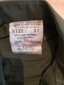 British Army Olive Man's Shirt 31 - сорочка ЗС Великобританії - заміри в описанні