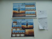 Марки Русский Военный Корабль. Два блока V один на 6 марок второй на 9 марок