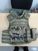 Бронежилет Корсар М3м с кевларом по торсу и боковые кевларовые и защита шеи Бу